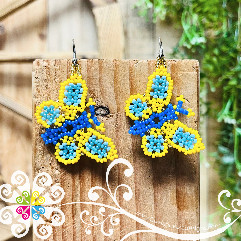 Beaded Butterfly Earrings