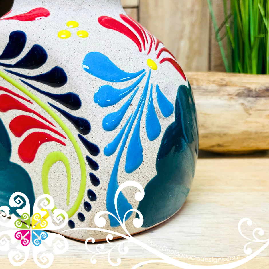 Polka Tequilero Redondo Set - Bottle with Clay Shot