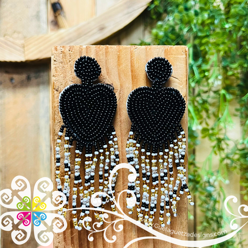 Corazon Carnaval Beaded Earrings