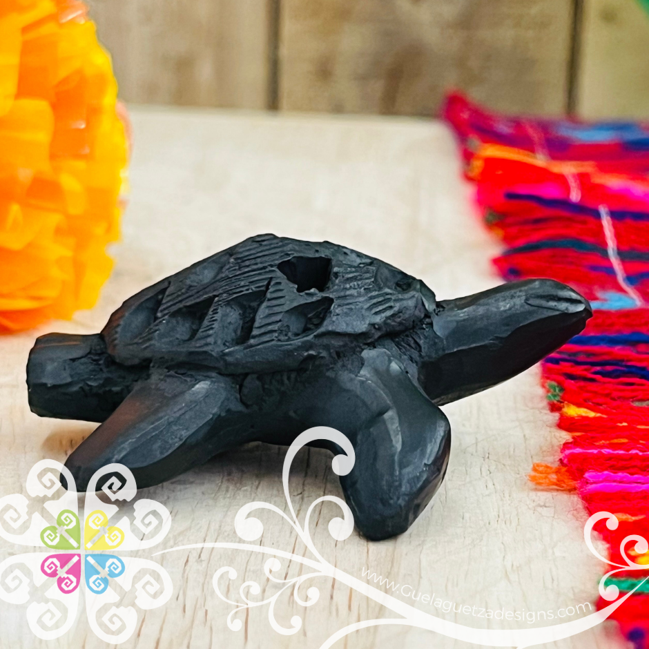 Mini Turtle Whistle - Silbato Barro Negro Oaxaca