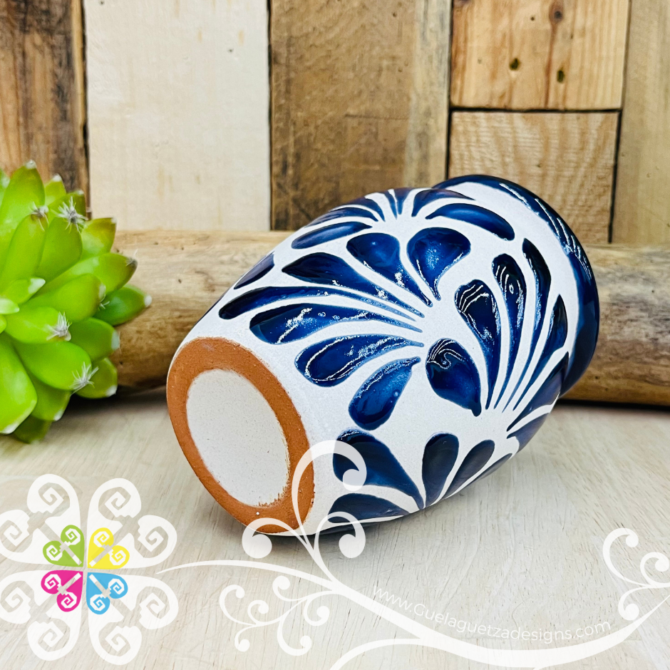Cobalt Blue Espiga Pato Pitcher Set - 4 Cantaritos