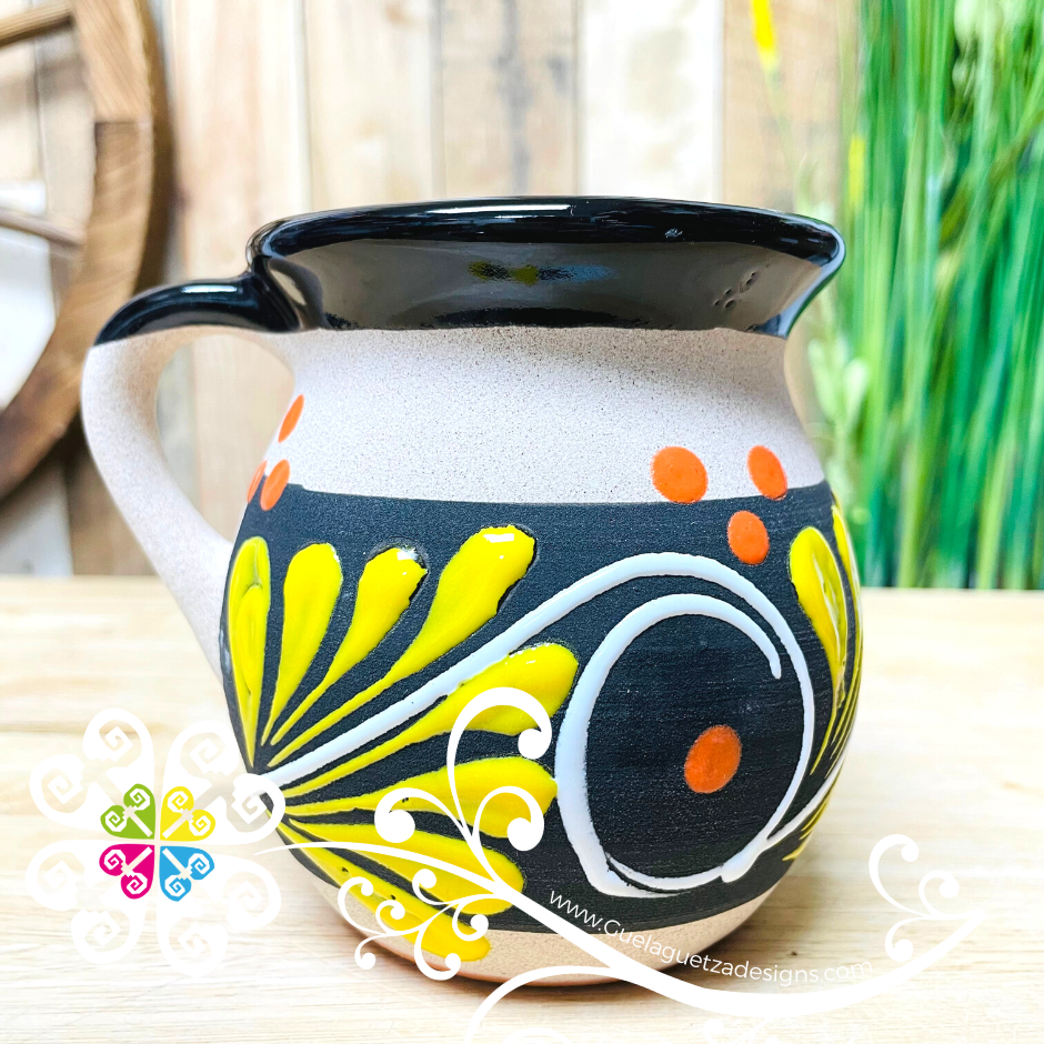 Set of Fiesta Mexican Clay Mugs - Set Taza Barro