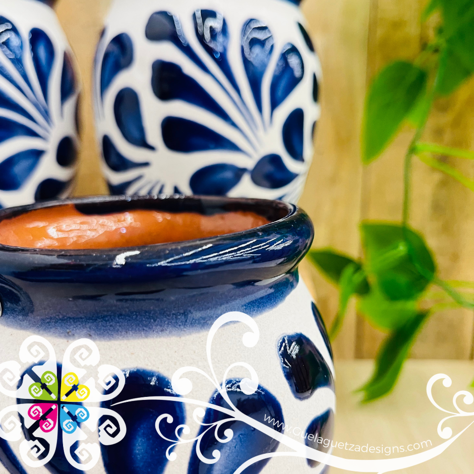 Cobalt Espiga Cantarito Cup - Set Clay Cantarito