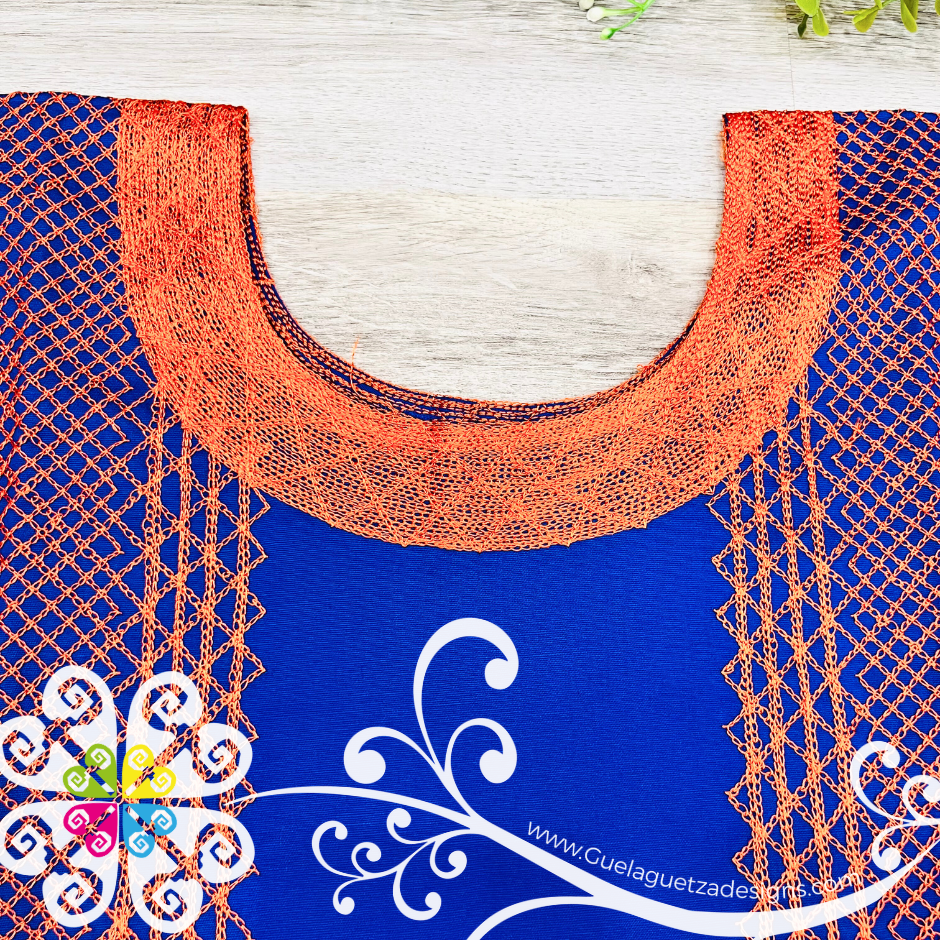 Medium Cadenilla Tehuana Shirt - Doble Embroider
