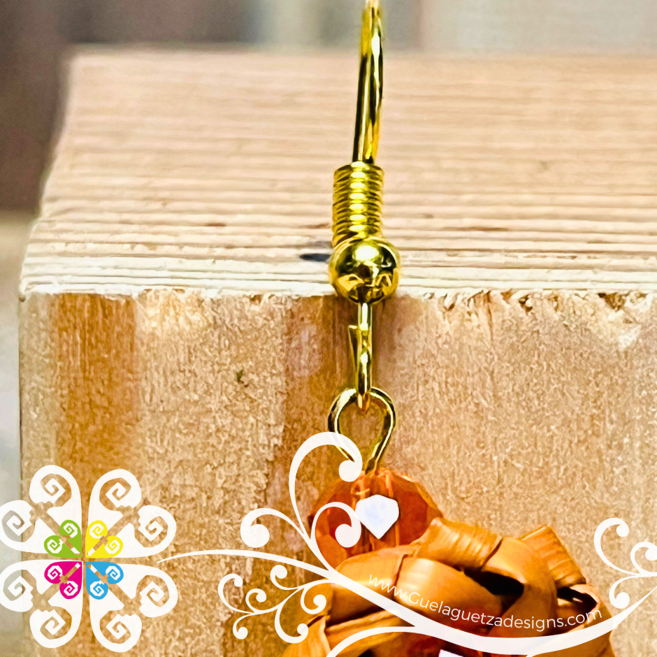 Long Carnation Palm Earrings - Palm Earrings