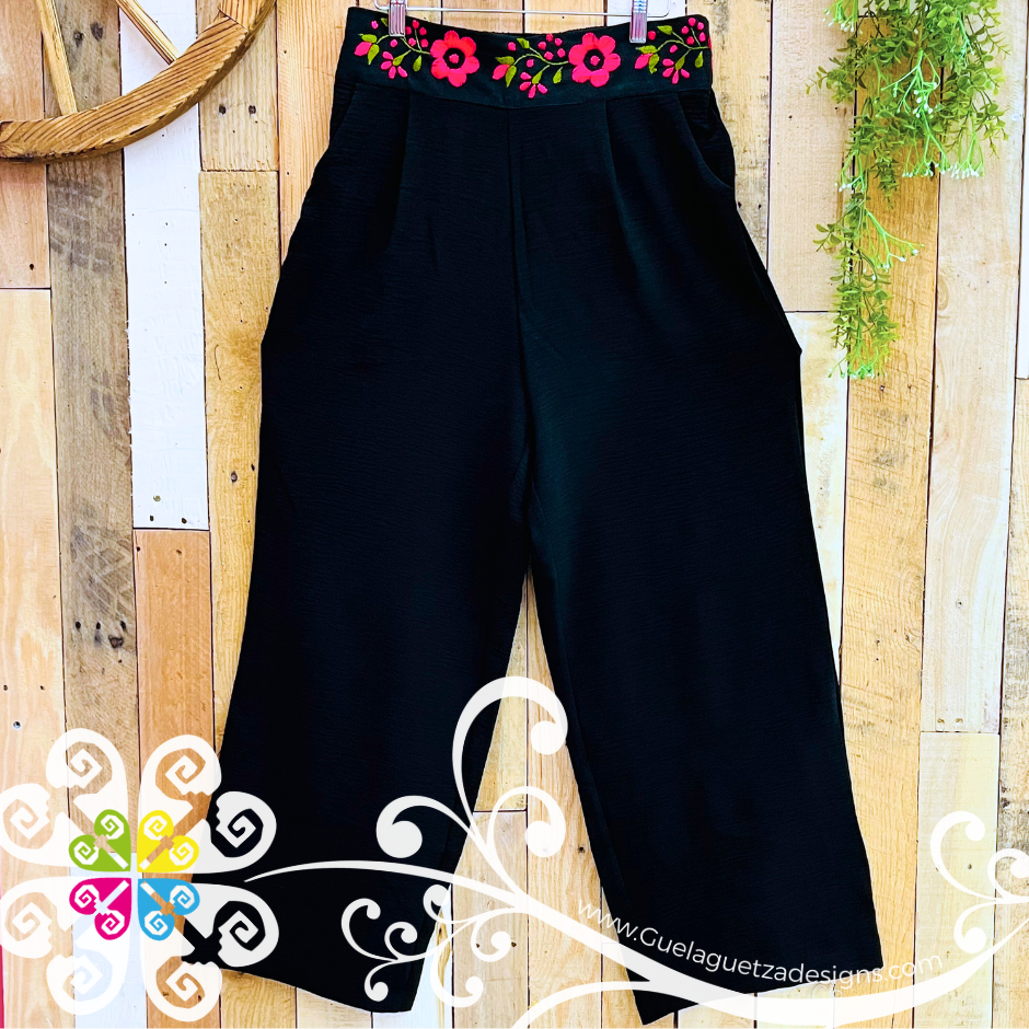 Small Pantalon Bordado Aro - Women Pants