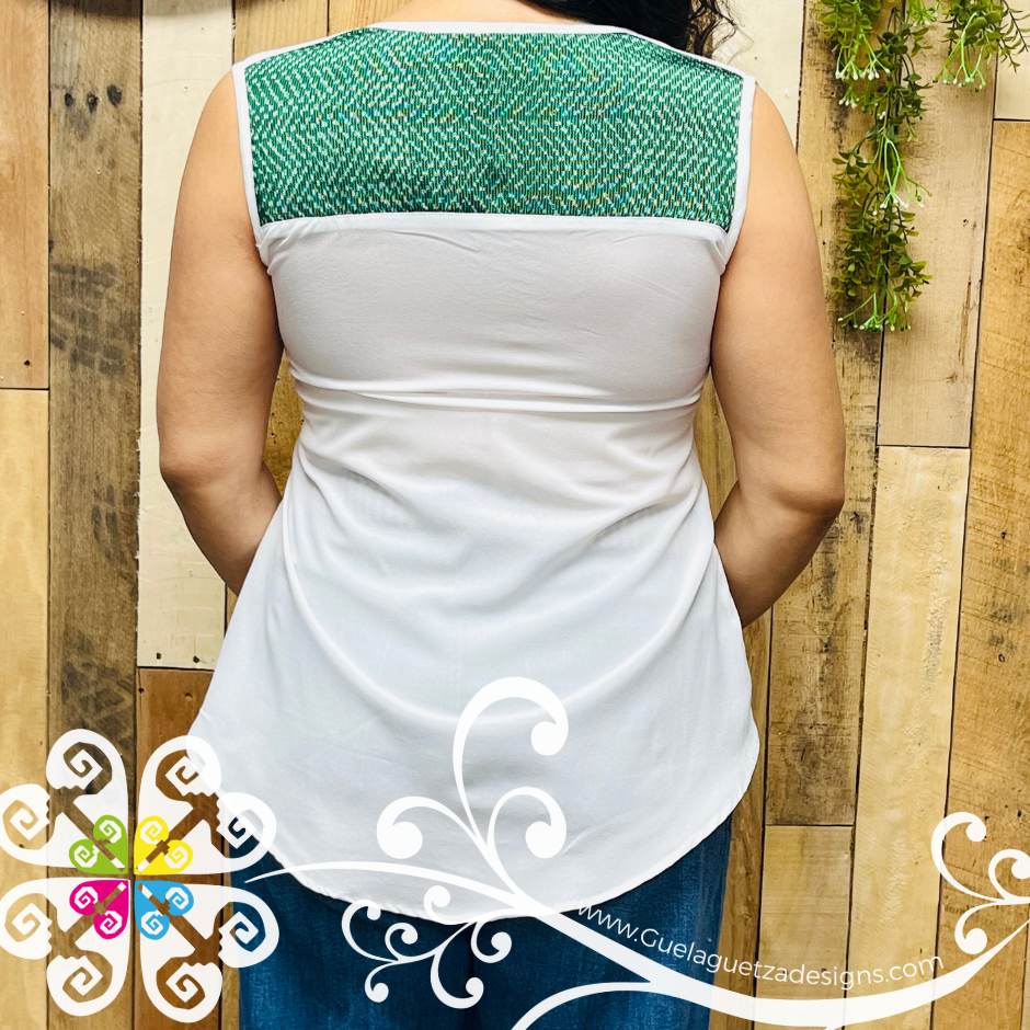 Blusa Guadalupe Rebozo - No Sleeve Top