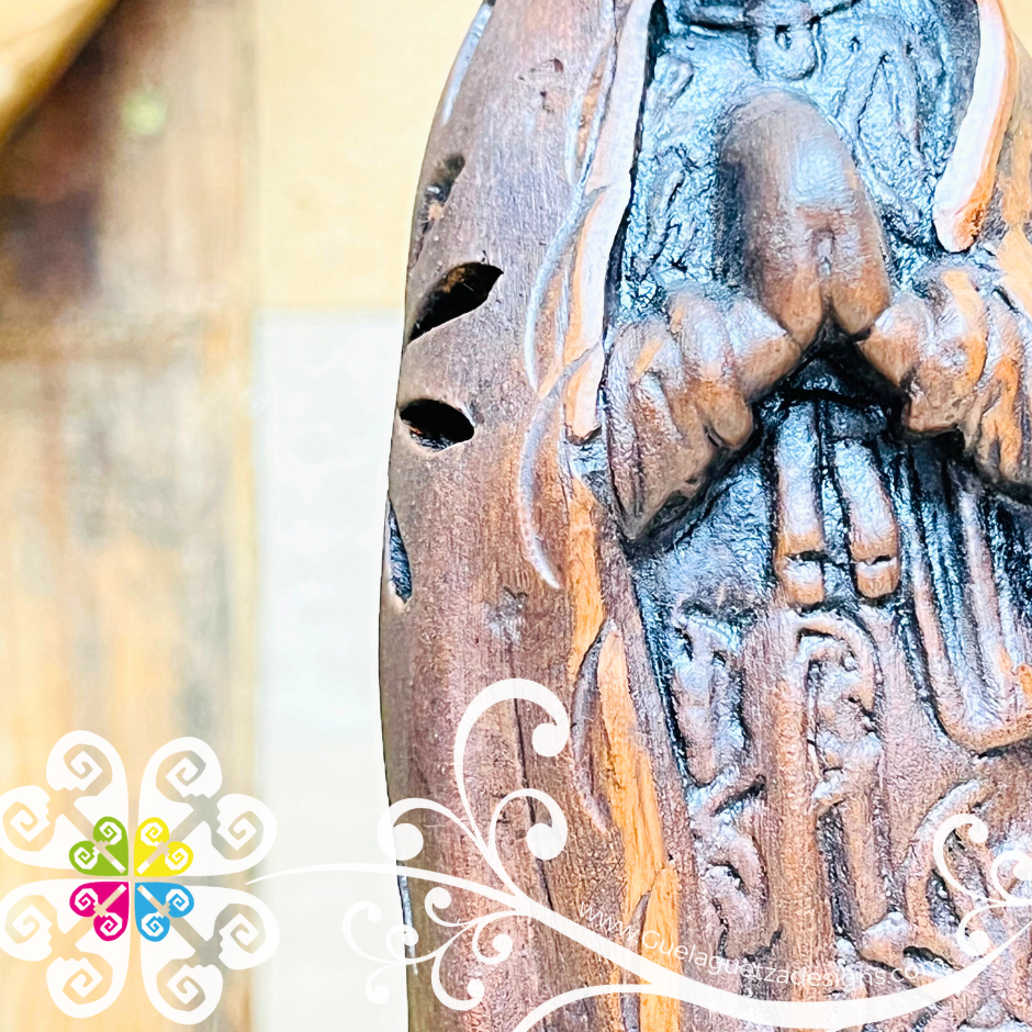 Medium Virgen de Guadalupe Statue - Barro Cafe Oaxaca