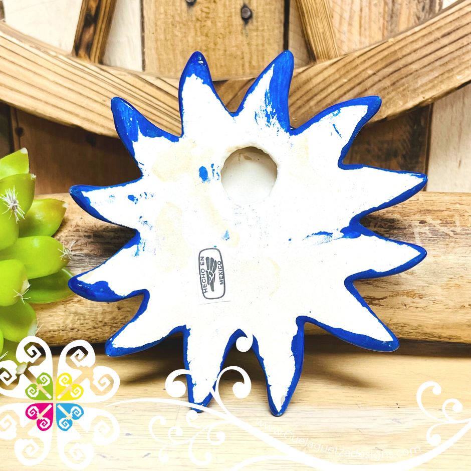 Small Royal Blue Sun & Moon Set - Wall Decor