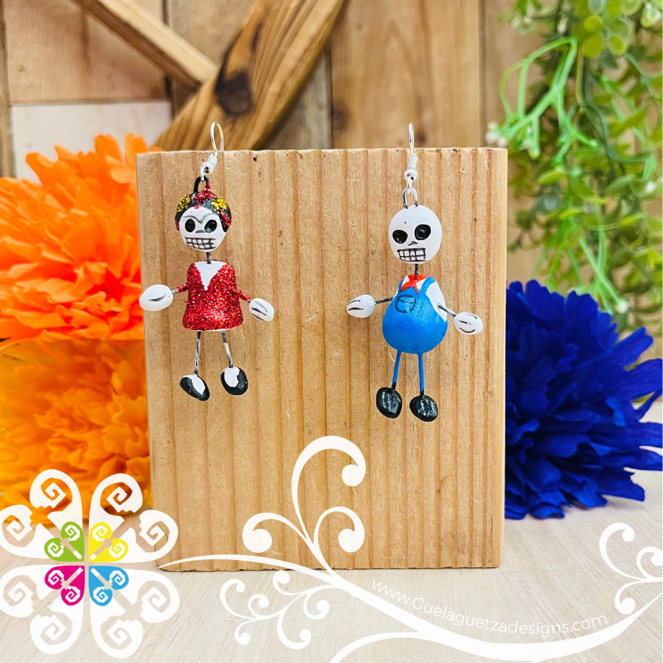Frida y Diego - Calaverita Clay Earrings