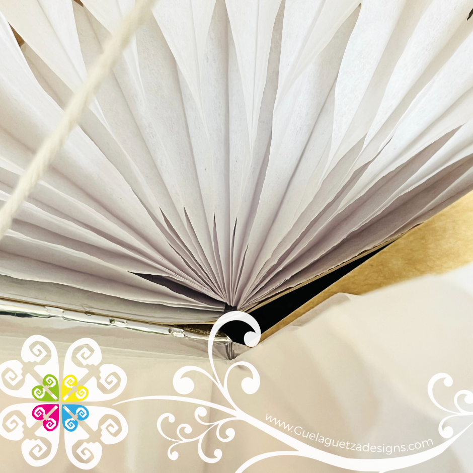 Medium White Fiesta Piñata - Mexican Fiesta Decor