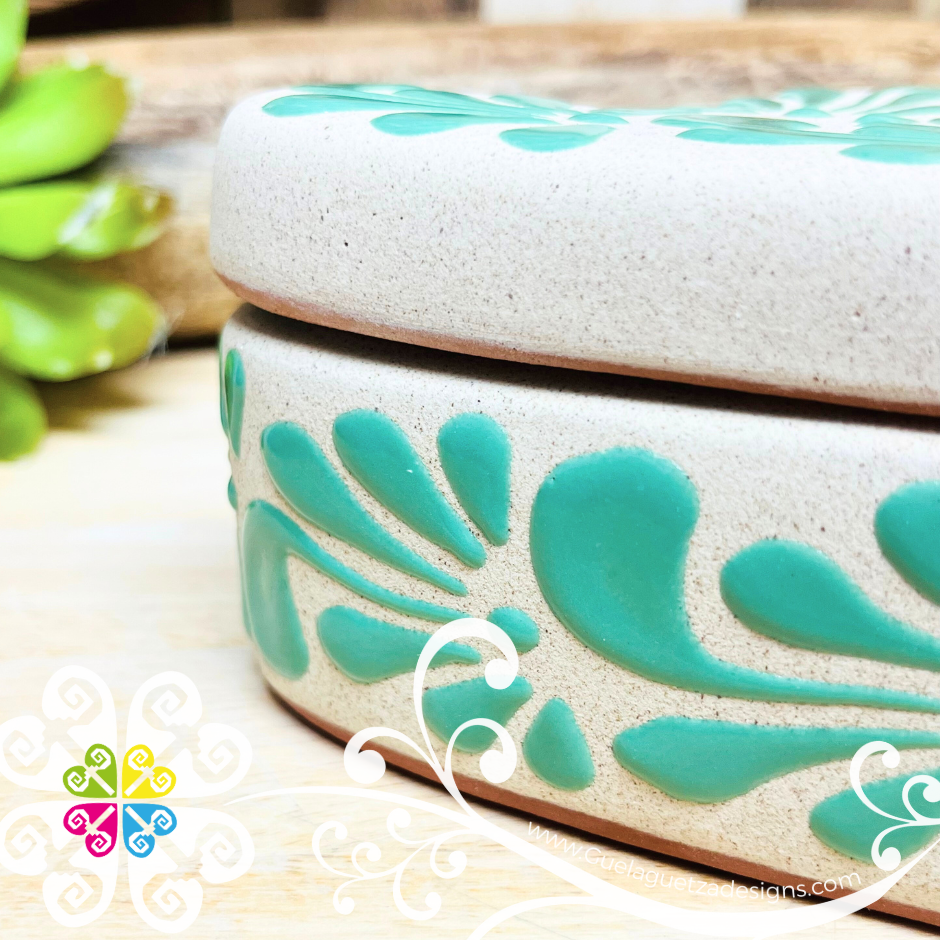 Plumeado Heart Clay Box - Jewelry Box - Alajero Corazon