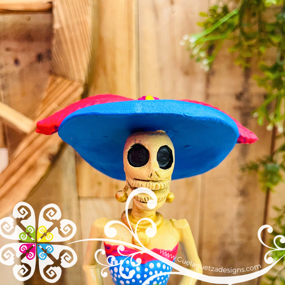 Medium Catrina Elegante Clay Catrina - Michoacan Clay Home