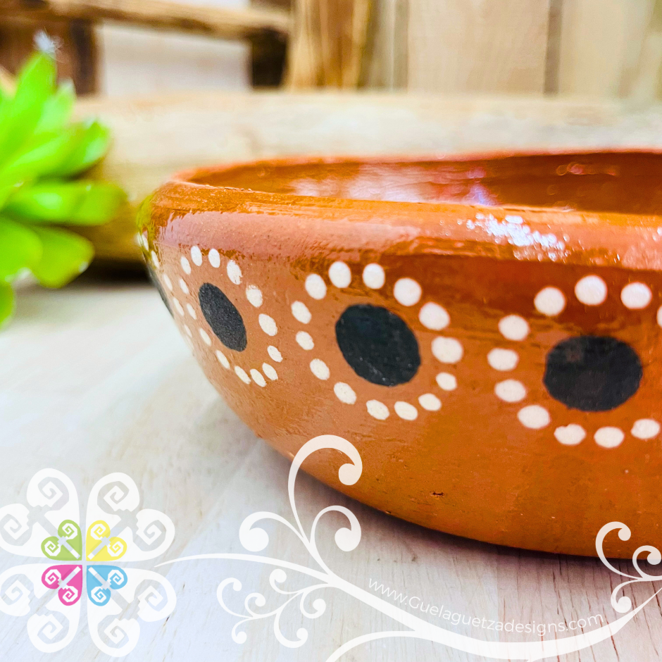 Set of 4 Medium Capula Salad Plate - Set Capula Sencillo Clay Bowl