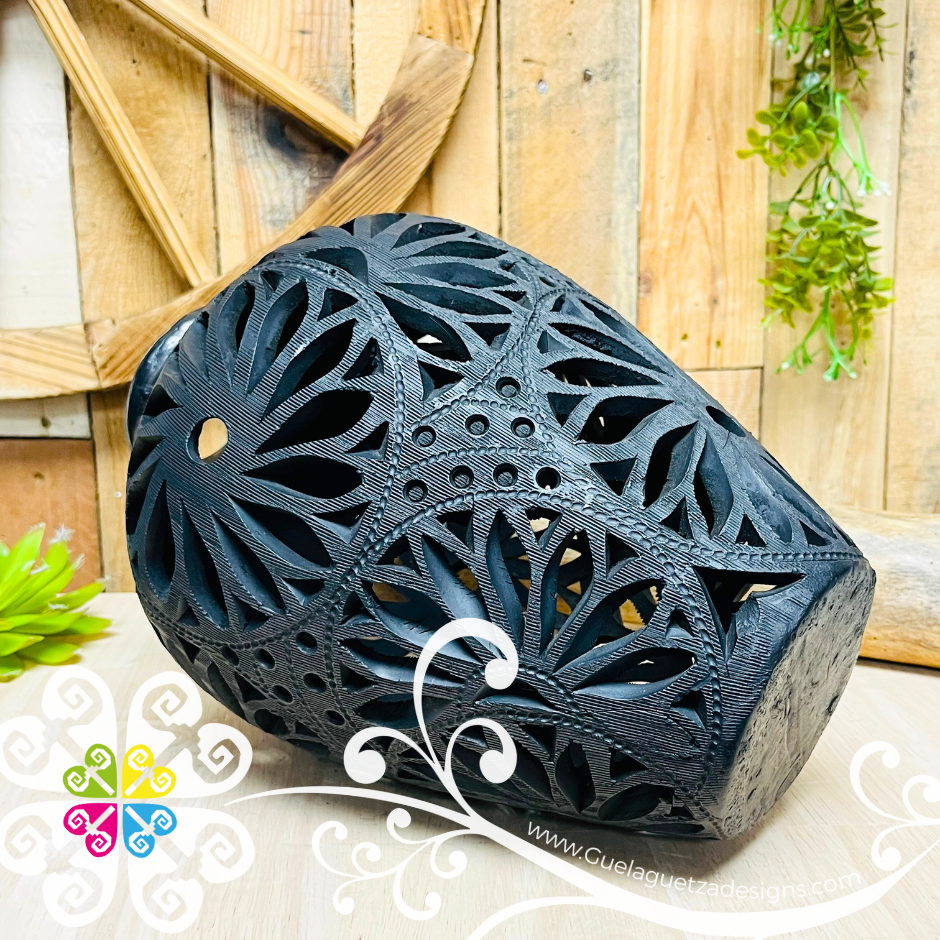 Botellon Jumbo Clay Vase - Barro Negro Oaxaca