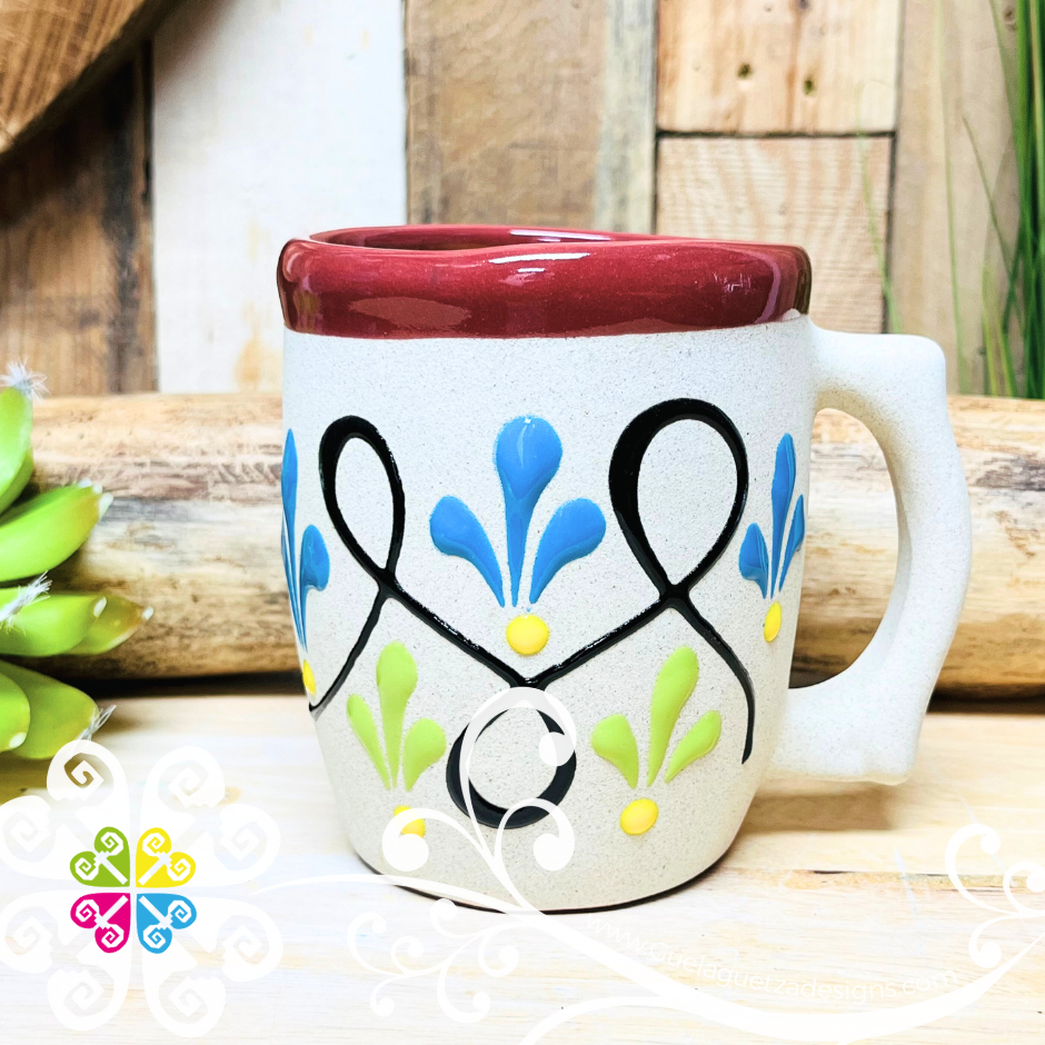 Set of 4 Eres mi Persona Favorita Clay Mugs - Set Taza Barro