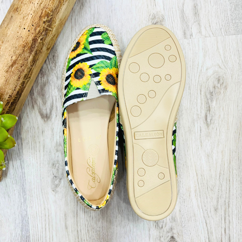 Sunflower Burlap Artisan Slip On - Women Shoes
