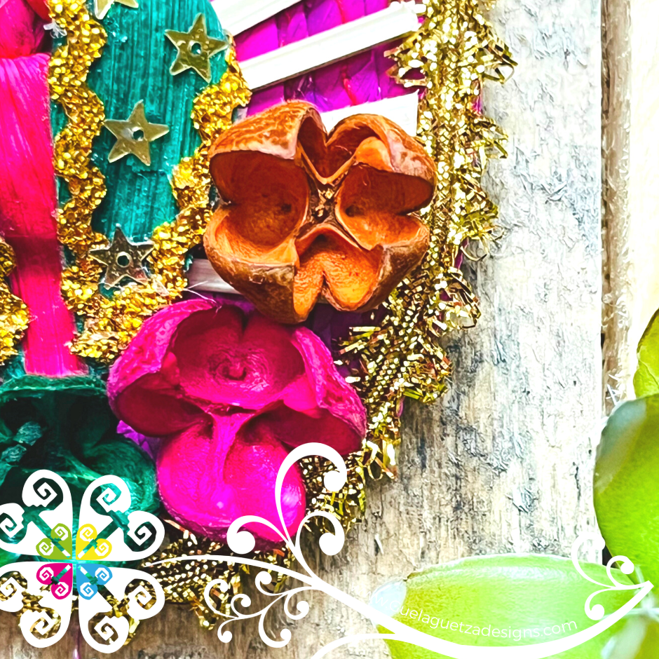 Mini Virgen Guadalupe - Palm Wall Decoration