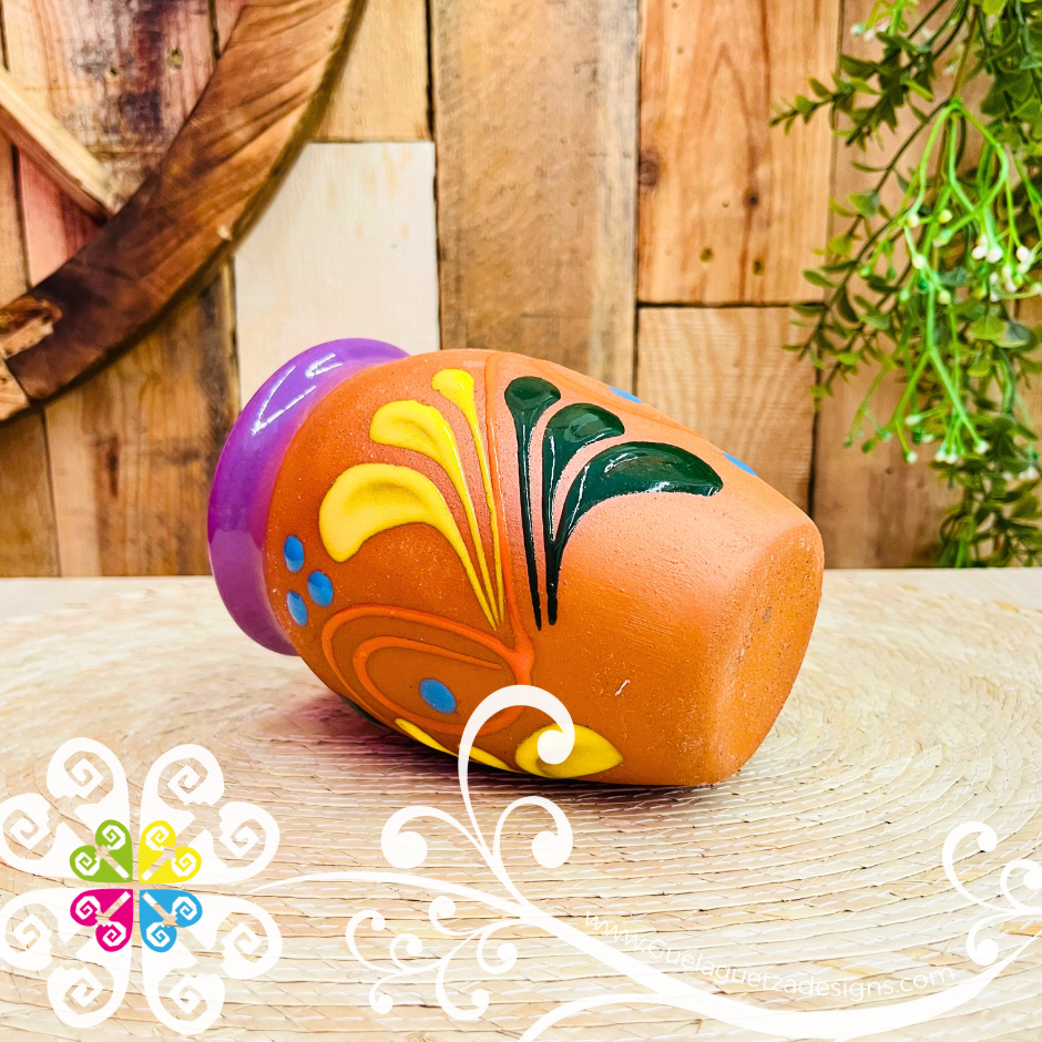 23 - La Luna Cantarito LoteriaMX - Single Clay Cantarito