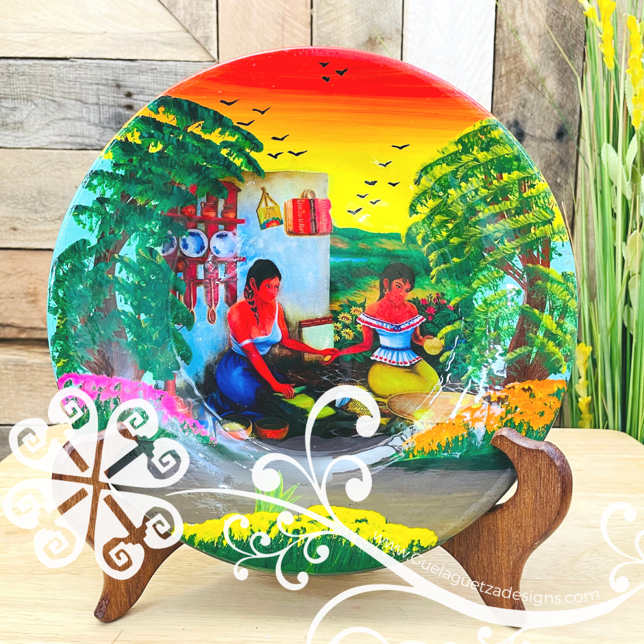 Mexican Decorative Clay Plate