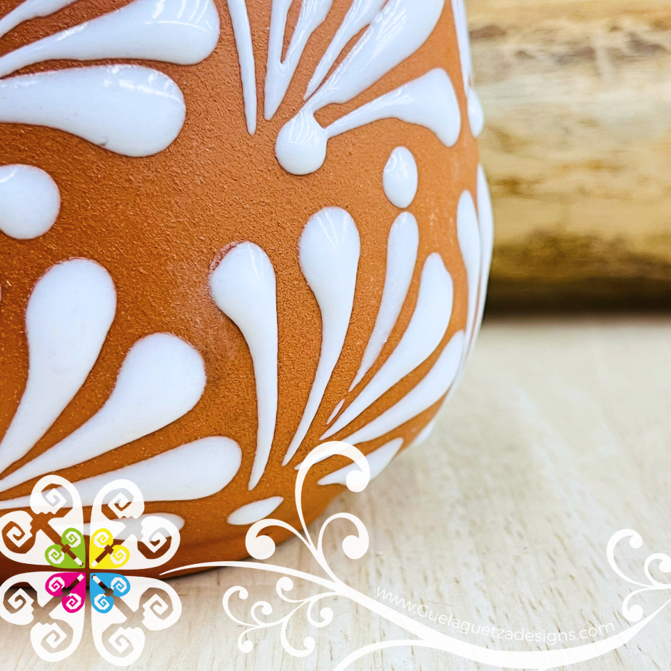 Natural with White Clay Mug with Spoon - Taza Espiga con Cuchara