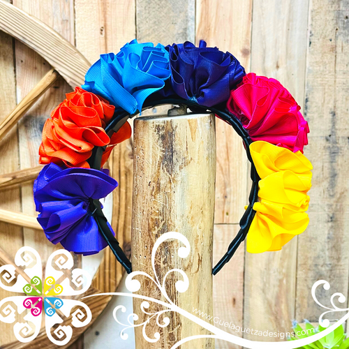 Rainbow Flower Headband - Hair Accessories