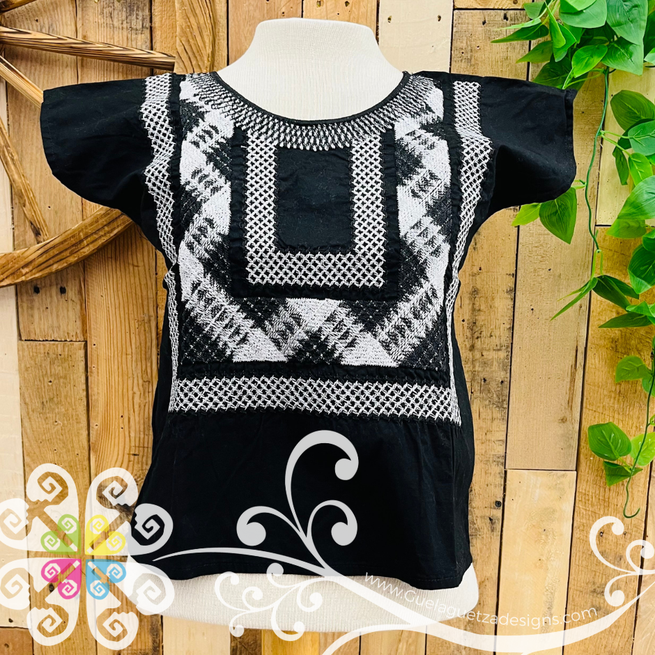 Small Cadenilla Tehuana Shirt - Doble Embroider