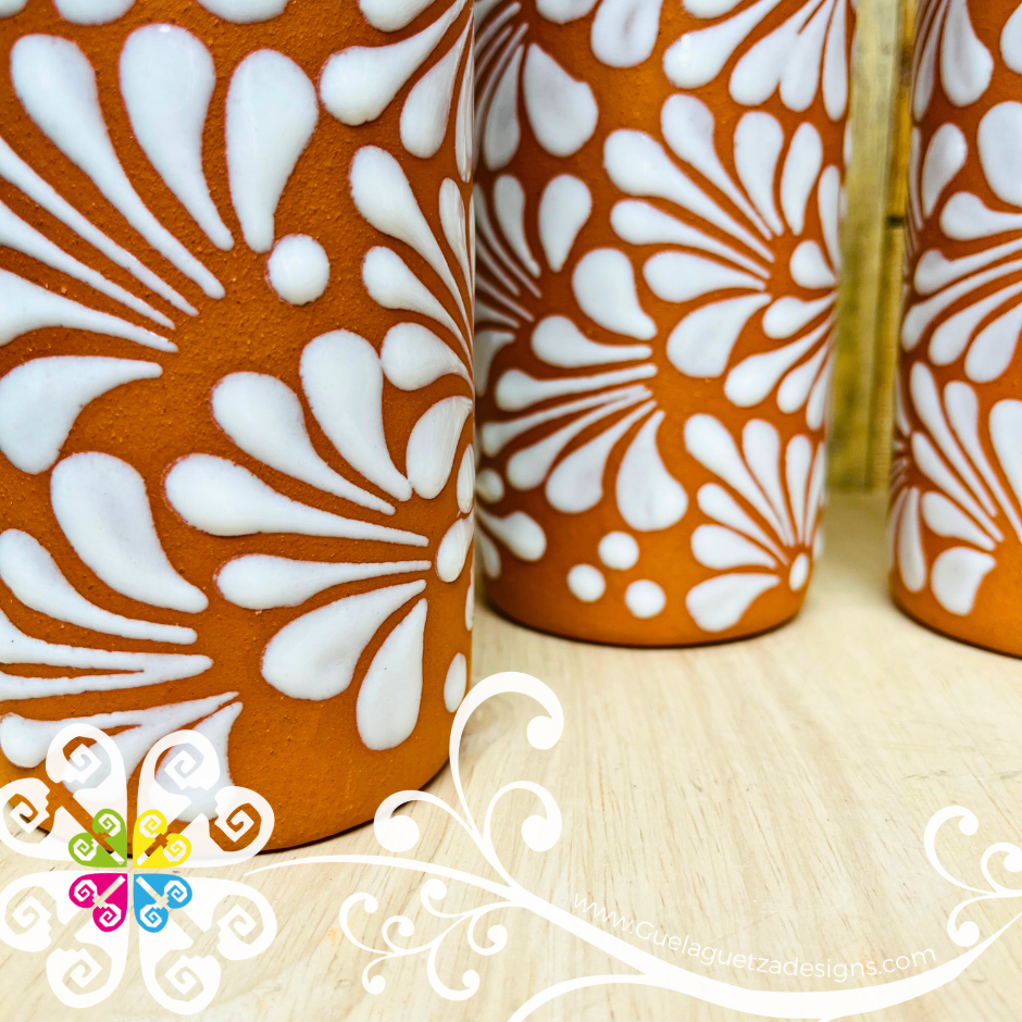 Natural/White Espiga Pato Pitcher Set - 4 Cups