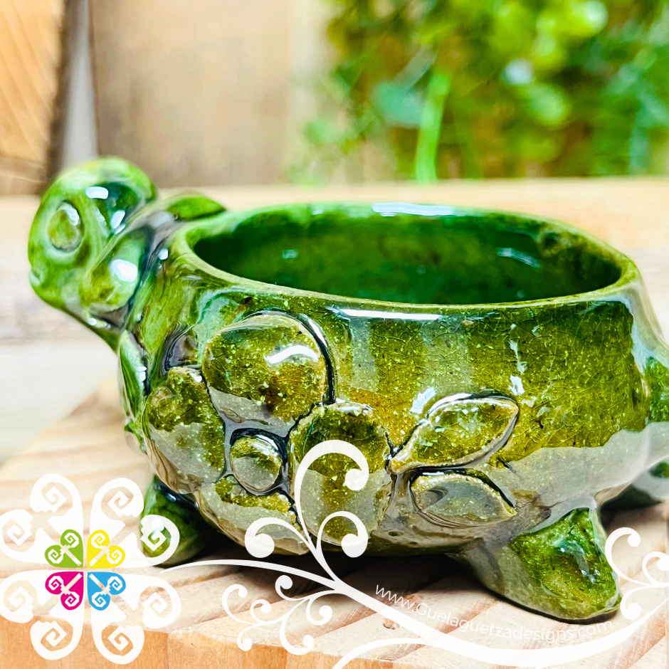 Mini Tortuga Ashtray - Barro Vidriado Oaxaca