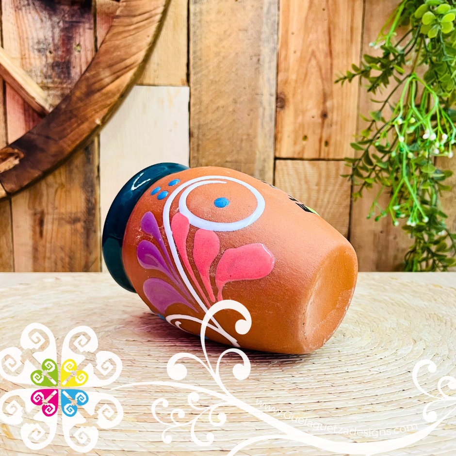 48 - La Chalupa Cantarito LoteriaMX - Single Clay Cantarito