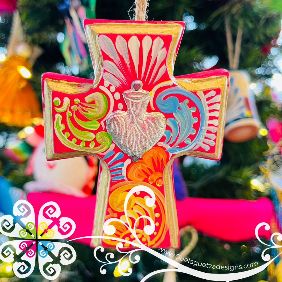 Mini Cruz Pintado - Christmas Ornament