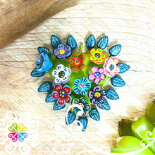 Mini Flower Design Heart - Corazon de la Vida - Barro Cocido