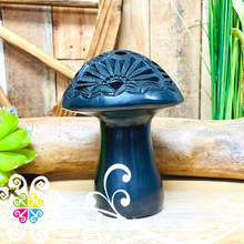 Beautiful Black Clay Mushroom - Black Clay Oaxaca