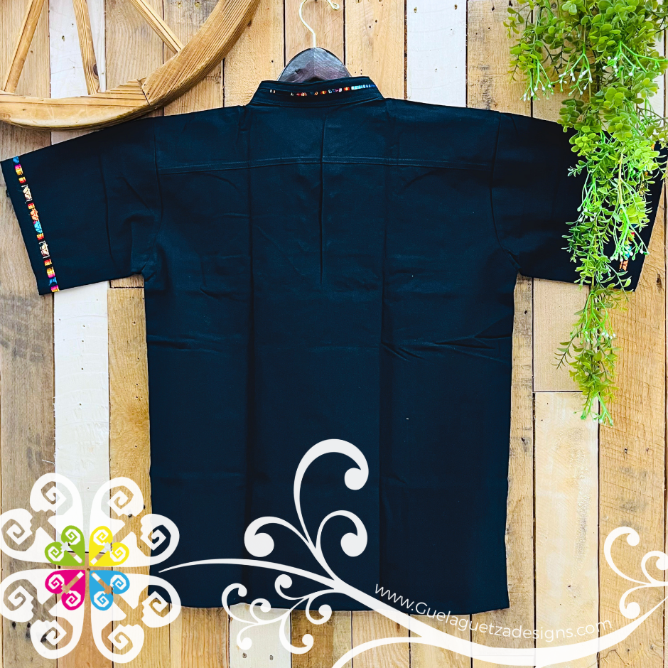 Navy Blue Boliche Jareta Shirt - Men Shirt