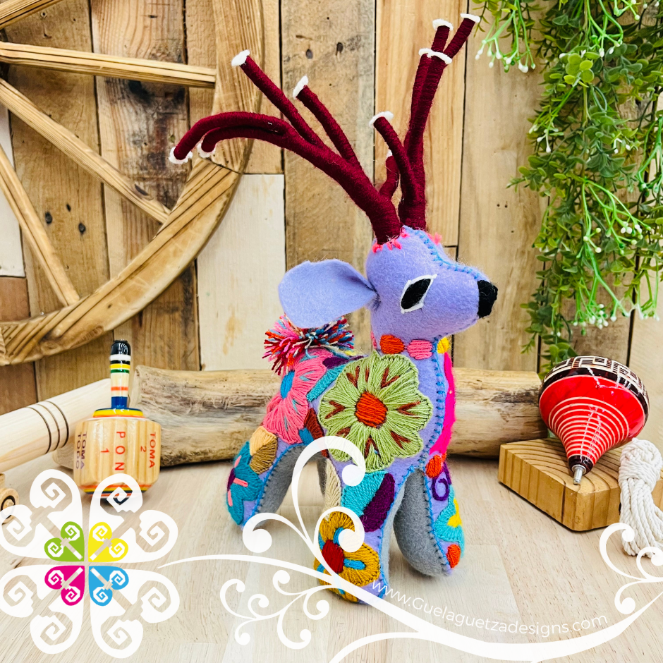 Embroidered Deer - Chiapas Stuffed Animal