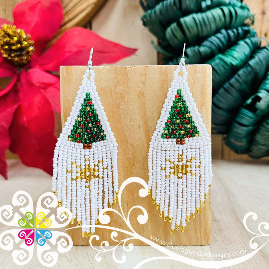 Chistmas Tree Fleco - Christmas Beaded Earrings