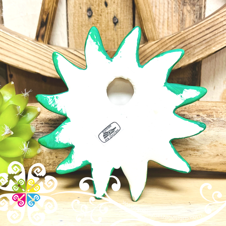 Small Green Sun & Moon Set - Wall Decor