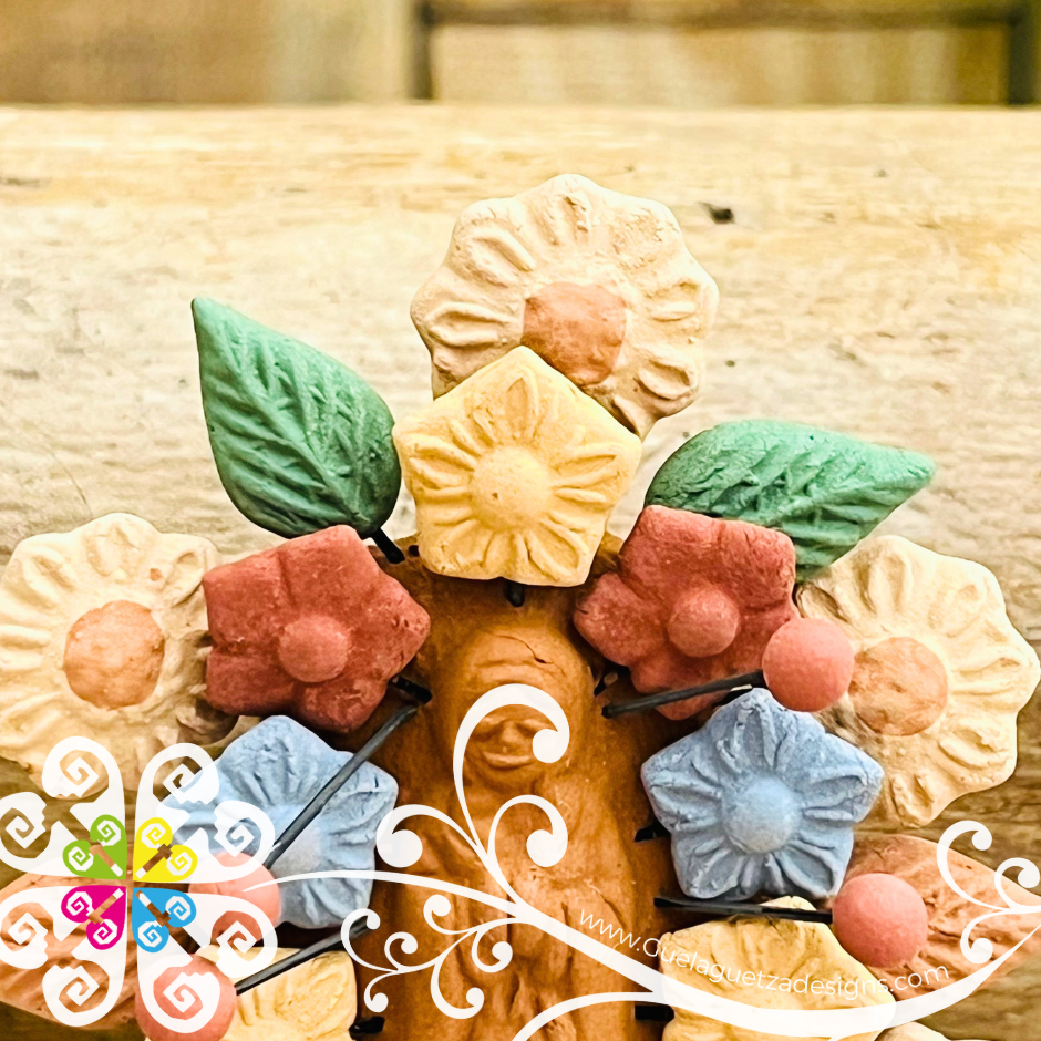 Mini Virgen de Guadalupe Home Decor - Barro Metepec