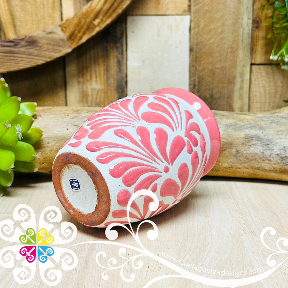 Set of Pink Espiga Plumeado Cantarito Cup - Set Clay Cantarito