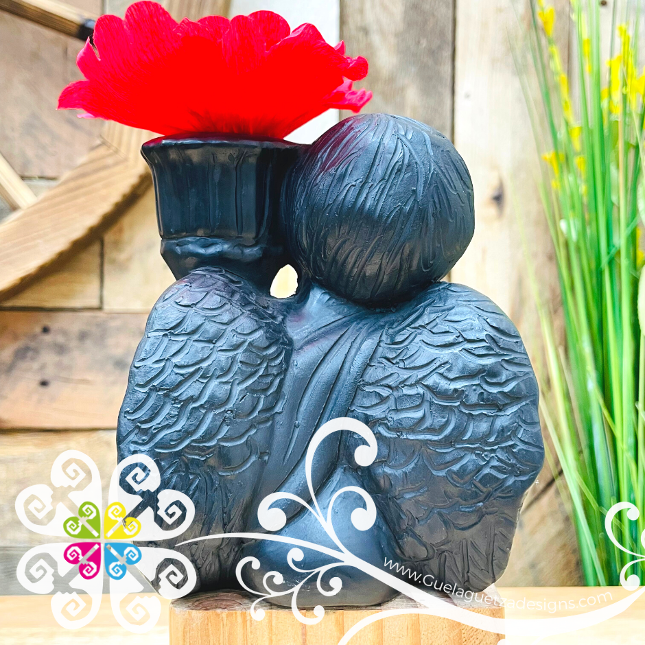Guardian Angel Statue - Barro Negro Oaxaca