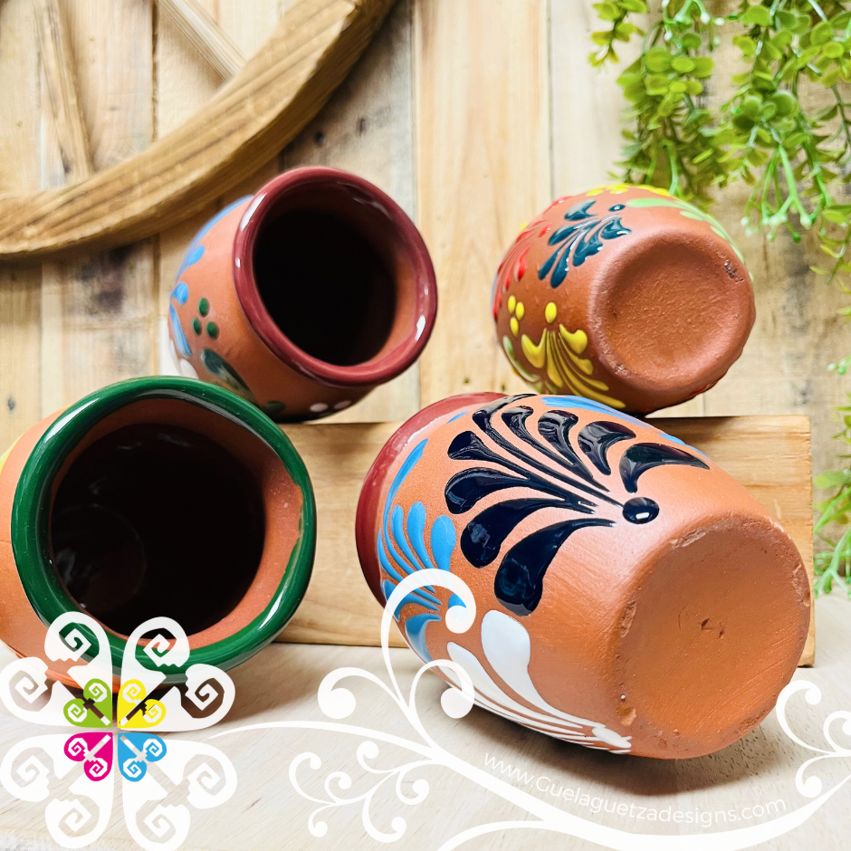 Set of 4 Espiga Multi Cantarito Cup - Set Clay Cantarito