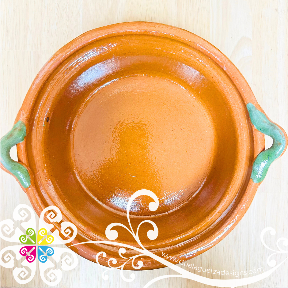 Medium Capula Sencillo Cazuela Barro con Tapa - Capula Sencillo Clay Cazuela