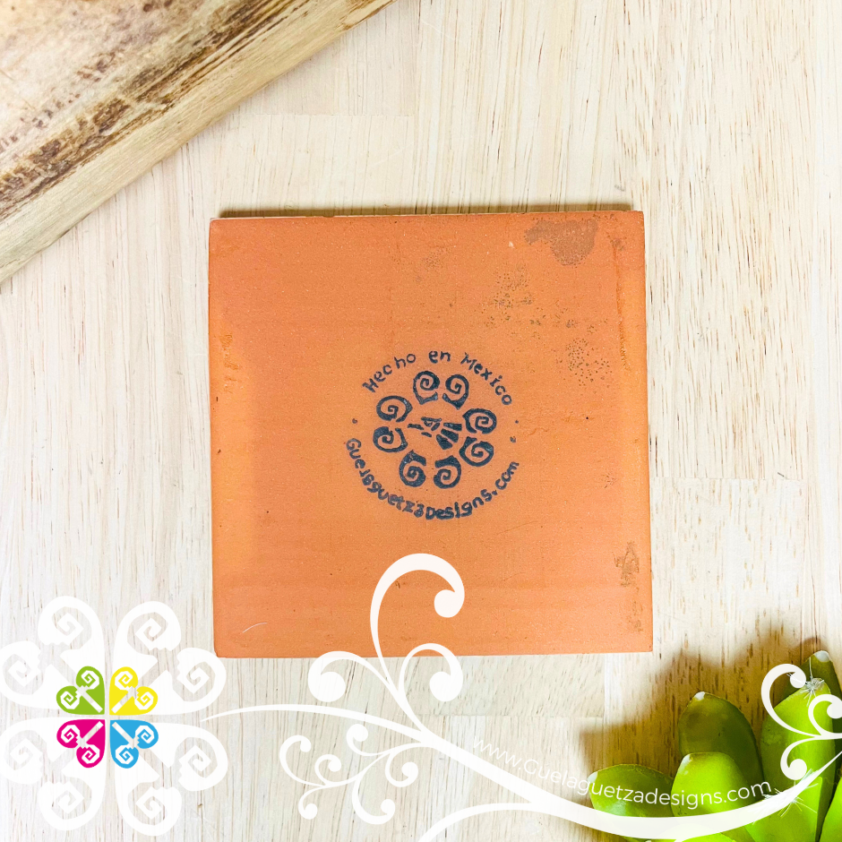 Set of 4 Heart Love Coaster Set - Set of Clay Coasters