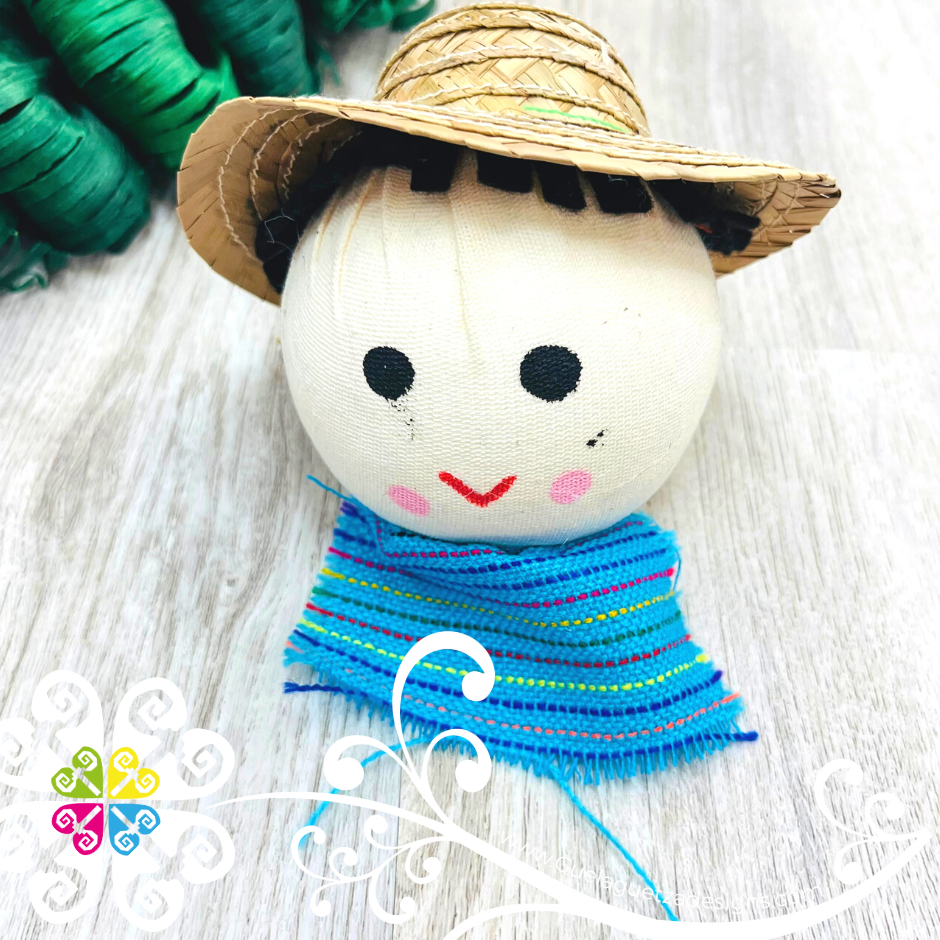 Set of 6 Mexican Muñeco - Mexican Ornaments