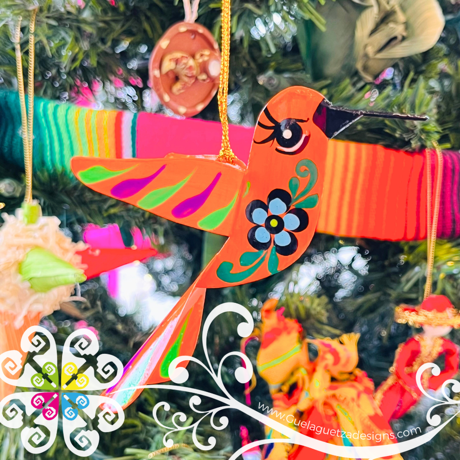 Set of 4 Colibri Ornament - Hojalata San Miguel Collection