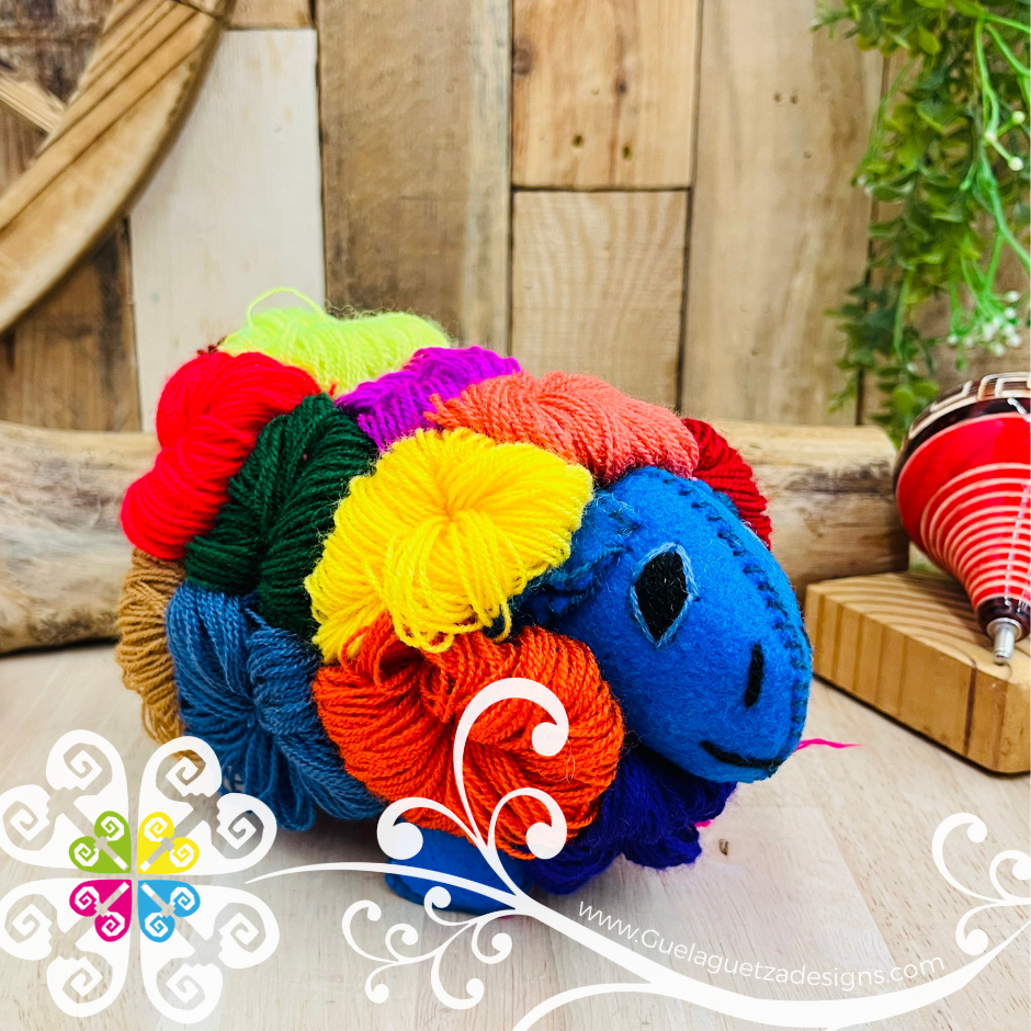 Embroidered Sheep - Chiapas Stuffed Animal