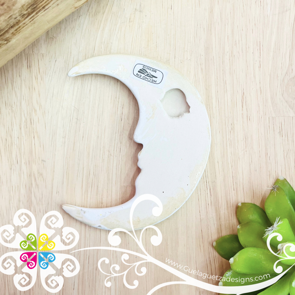 Medium White Sun & Moon Set - Wall Decor