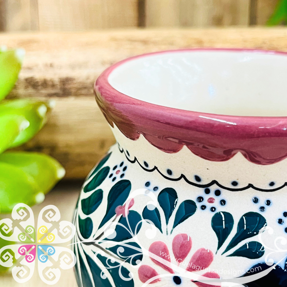 Small Pink Taza Ponchera Colibri - Ceramica Alta Temperatura - Single Clay Mug