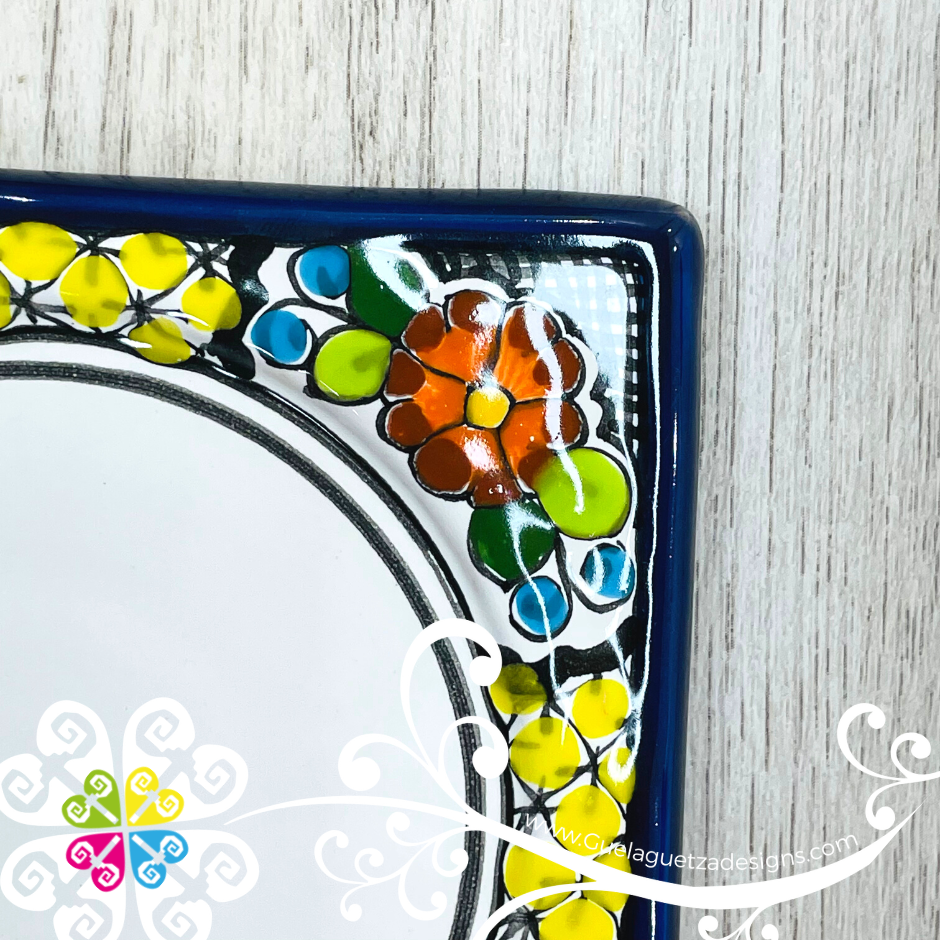 Multicolor Set of 4 Talavera Floral Bouquet - Set of Talavera Coasters