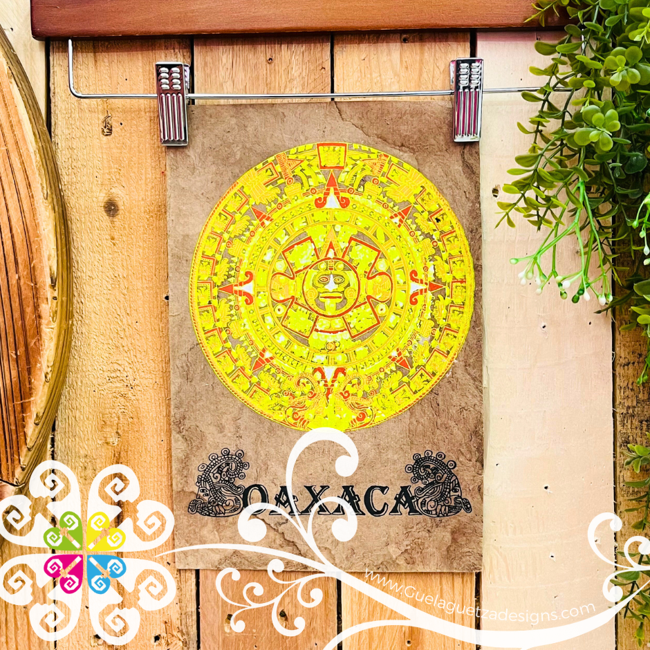 Small Calendar Designs - Amate Paintings